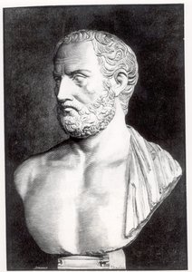 Busto di Tucidide (c.471-400 a.C.), inciso da Barbant
